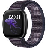 Strap-it® Fitbit Versa 3 nylon bandje (indigo blauw)