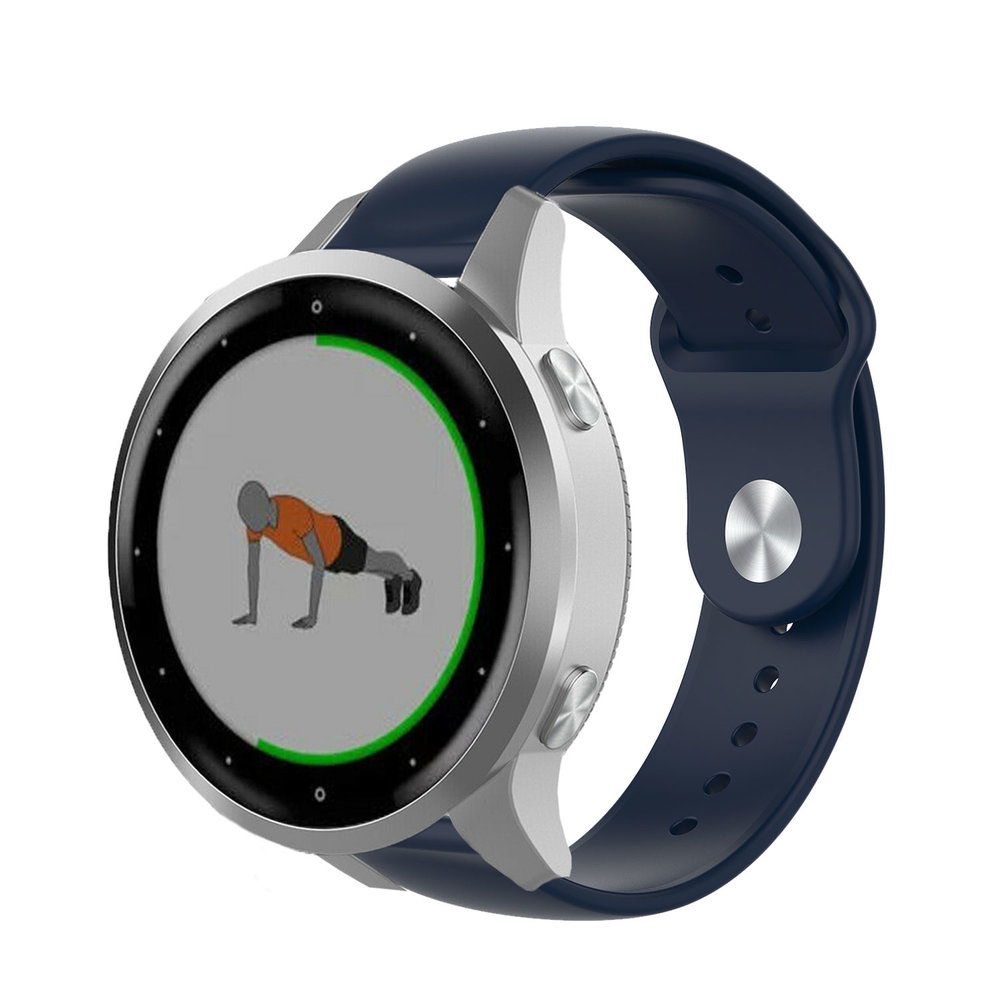 Strap-it® Strap-it Garmin Vivoactive 4s sport band - 40mm - donkerblauw Strap-it® Strap-it Garmin Vivoactive 4s sport band - 40mm - donkerblauw