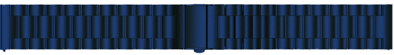 Strap-it® Strap-it Stalen horlogeband 20mm - universeel - blauw