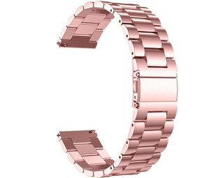 Strap-it® Stalen horlogeband 20mm - universeel - rosé pink