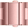 Strap-it® Strap-it Stalen horlogeband 20mm - universeel - rosé pink Strap-it® Strap-it Stalen horlogeband 20mm - universeel - rosé pink