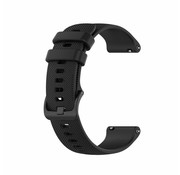 Strap-it® Siliconen horlogeband 18mm universeel (zwart)