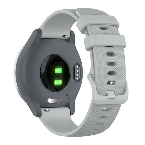 Strap-it® Strap-it siliconen horlogeband 18mm universeel (grijs)