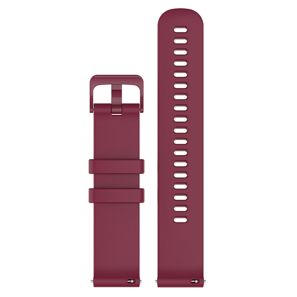Strap-it® Strap-it siliconen horlogeband 18mm universeel (donkerrood)