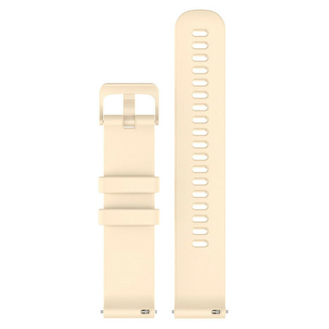 Strap-it® Strap-it siliconen horlogeband 18mm universeel (beige)