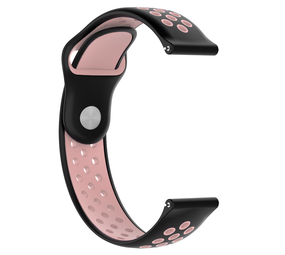 Strap-it® Sport horlogeband 20mm universeel (zwart/roze)