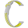 Strap-it® Strap-it Horlogeband 22mm sport universeel (grijs/geel) Strap-it® Strap-it Horlogeband 22mm sport universeel (grijs/geel)