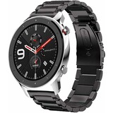 Strap-it® Xiaomi Amazfit GTR stalen band (zwart)