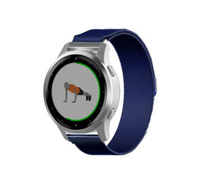 Garmin Vivoactive 4s Milanese band blauw Smartwatchbanden