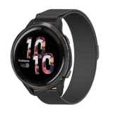 Strap-it® Garmin Venu 2 Milanese band - 45mm - zwart