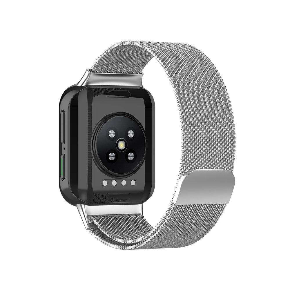 Strap-it® Strap-it Oppo Watch Milanese band (zilver)