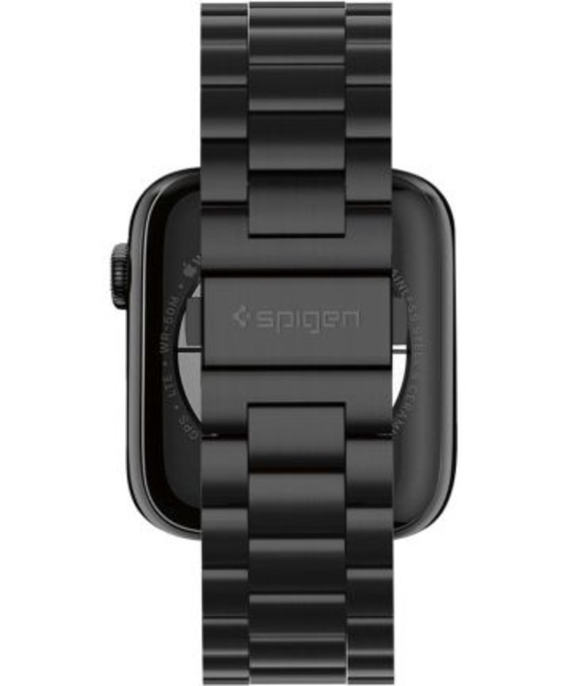 Spigen Spigen Modern Fit Apple Watch bandje RVS Zwart (42-44-45mm)