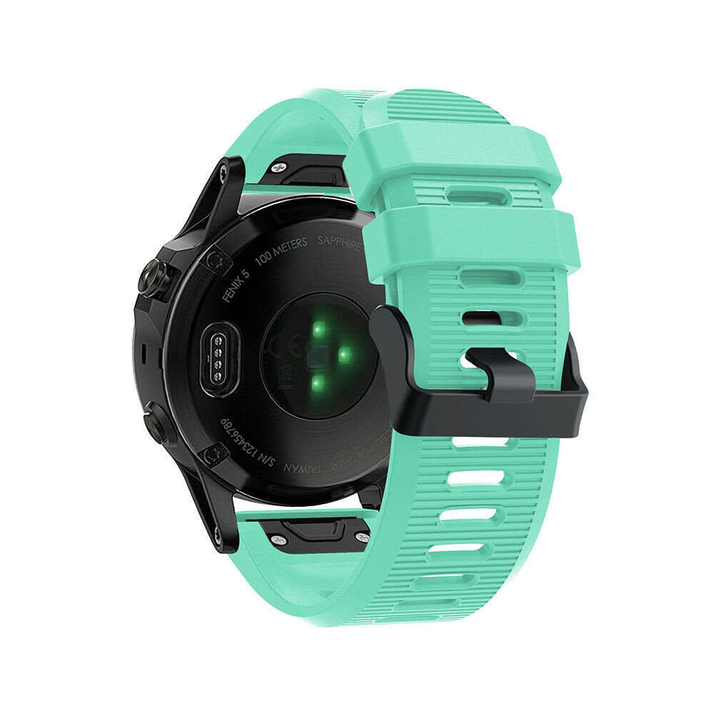 Strap-it® Strap-it Garmin Fenix 7x siliconen bandje (aqua)