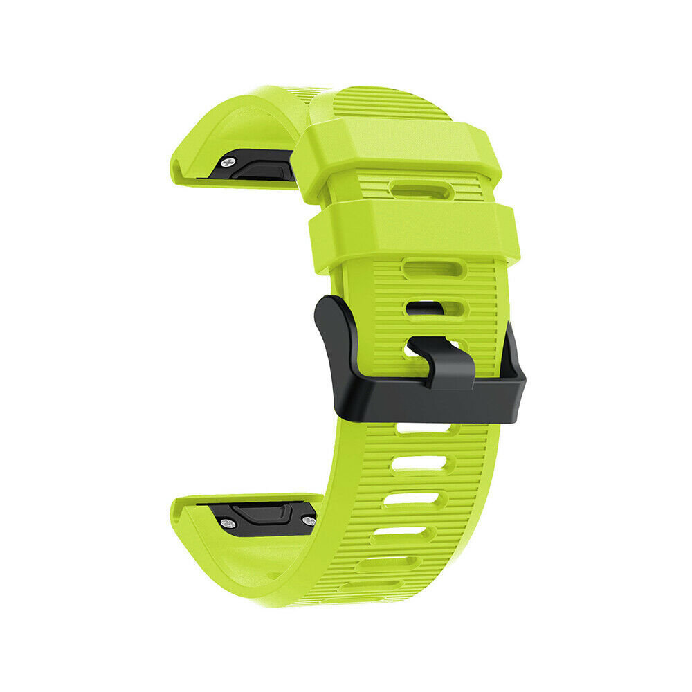 Strap-it® Strap-it Garmin Fenix 7x siliconen bandje (lichtgroen)