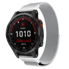 Strap-it® Strap-it Garmin Fenix 7 Milanese band (zilver)