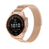 Strap-it® Garmin Fenix 7s Milanese band (rosé goud)