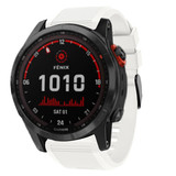 Strap-it® Garmin Fenix 7x siliconen bandje (wit)
