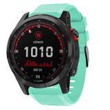 Strap-it® Garmin Fenix 7x siliconen bandje (aqua)