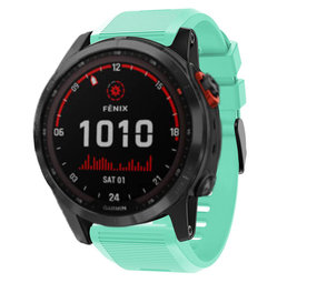 Strap-it® Garmin Fenix 7x siliconen bandje (aqua)