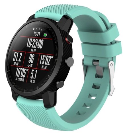 Strap-it® Strap-it Xiaomi Amazfit Pace silicone band (aqua)