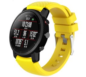 Strap-it® Xiaomi Amazfit Pace silicone band (geel)