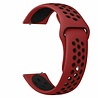Strap-it® Strap-it Huawei Watch GT 3 42mm sport band (rood/zwart) Strap-it® Strap-it Huawei Watch GT 3 42mm sport band (rood/zwart)