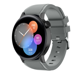 Strap-it® Huawei Watch GT 3 42mm siliconen bandje (grijs)