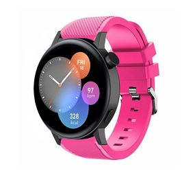 Strap-it® Huawei Watch GT 3 42mm siliconen bandje (knalroze)