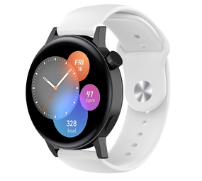 Strap-it® Huawei Watch GT 3 42mm sport band (wit)