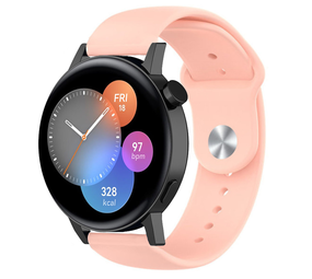 Strap-it® Huawei Watch GT 3 42mm sport band (roze) Strap-it® Huawei Watch GT 3 42mm sport band (roze)