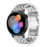 Strap-it® Huawei Watch GT 3 42mm stalen draak band (zilver)