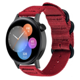 Strap-it® Huawei Watch GT 3 42mm nylon gesp band (rood)