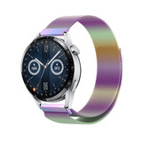 Strap-it® Huawei Watch GT 3 46mm Milanese band (regenboog)