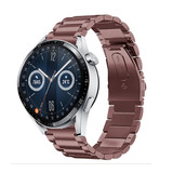 Strap-it® Huawei Watch GT 3 46mm stalen band (brons-goud)