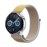 Strap-it® Huawei Watch GT 3 46mm nylon band (camel)
