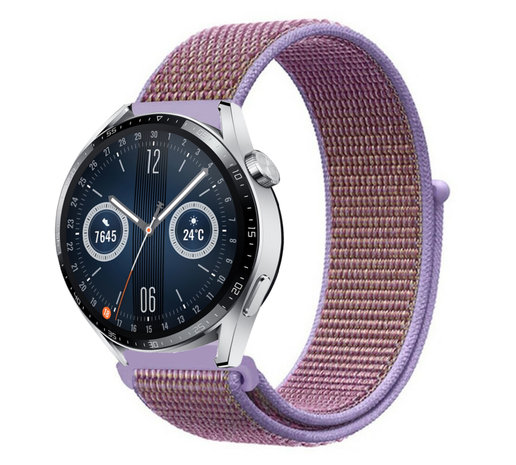 Strap-it® Strap-it Huawei Watch GT 3 46mm nylon band (lila)