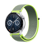 Strap-it® Huawei Watch GT 3 46mm nylon band (fluoriserend)