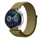Strap-it® Strap-it Huawei Watch GT 3 46mm nylon band (olijf)