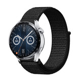 Strap-it® Huawei Watch GT 3 46mm nylon band (zwart)