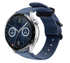 Strap-it® Strap-it Huawei Watch GT 3 46mm nylon gesp band (blauw)
