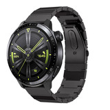 Strap-it® Huawei Watch GT 3 46mm metalen bandje (zwart)