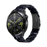 Strap-it® Huawei Watch GT 3 46mm resin band (zwart/wit)