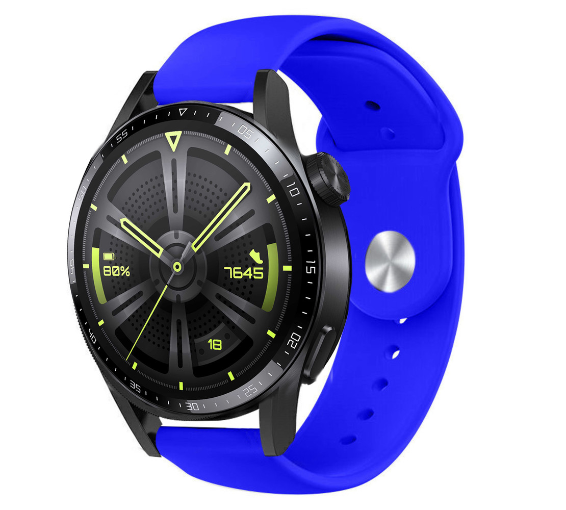Strap-it® Strap-it Huawei Watch GT 3 46mm sport band (blauw)
