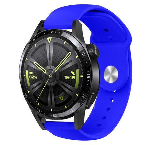 Strap-it® Strap-it Huawei Watch GT 3 46mm sport band (blauw)