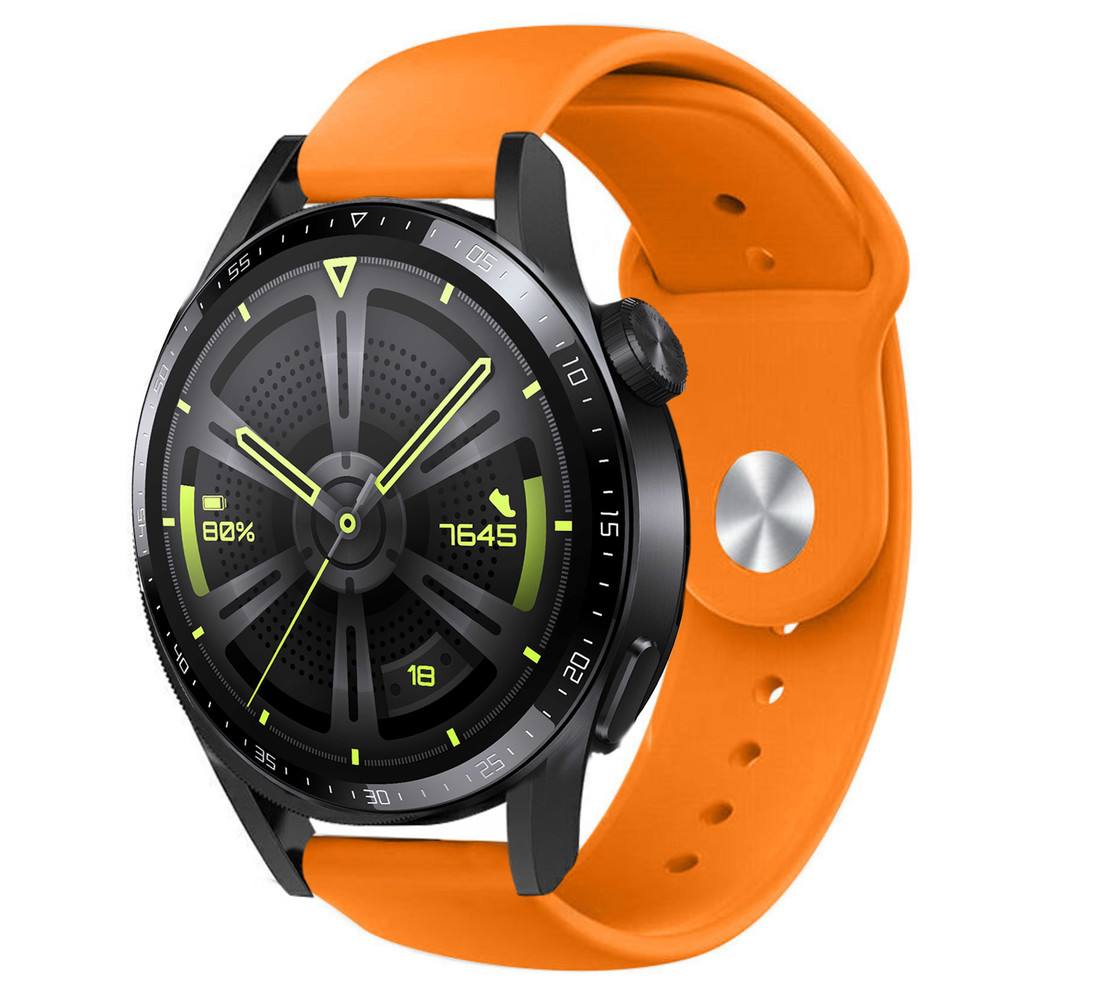 Strap-it® Strap-it Huawei Watch GT 3 46mm sport band (oranje)