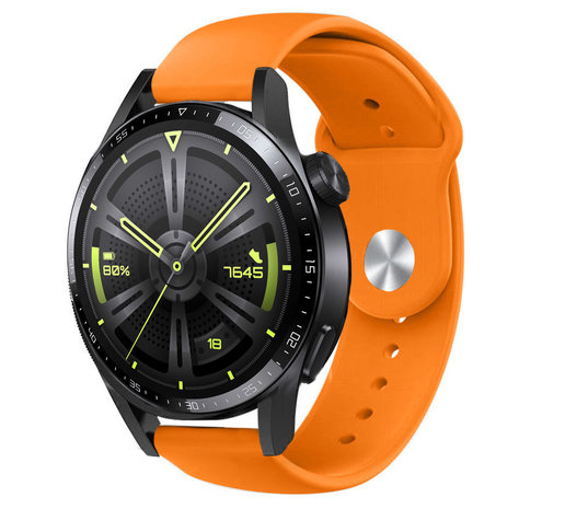 Strap-it® Strap-it Huawei Watch GT 3 46mm sport band (oranje)