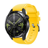 Strap-it® Huawei Watch GT 3 46mm siliconen bandje (geel)