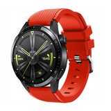 Strap-it® Huawei Watch GT 3 46mm siliconen bandje (rood)