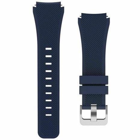 Strap-it® Strap-it Huawei Watch GT 3 46mm siliconen bandje (donkerblauw)