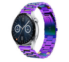 Strap-it® Strap-it Huawei Watch GT 3 46mm stalen band (regenboog)